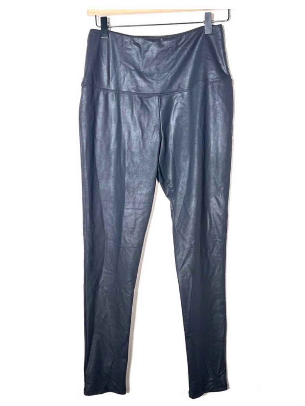 Rachel Zoe black faux leather legging pants size medium M B147